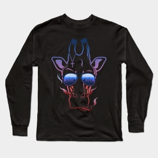 Pink giraffe Long Sleeve T-Shirt